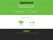 Tablet Screenshot of liquorland.co.nz